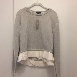J crew ruffle hem sweatshirt